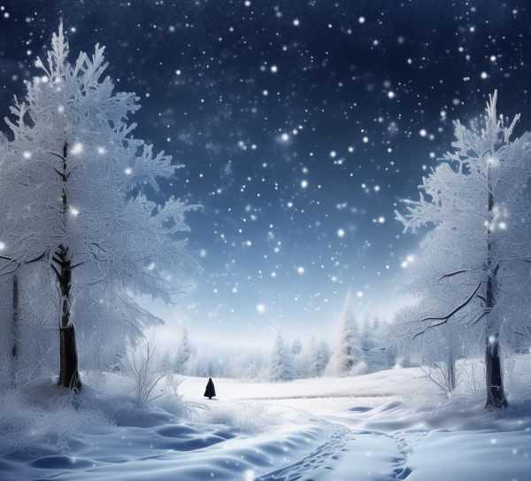 雪韵诗行，冬日雪景如画