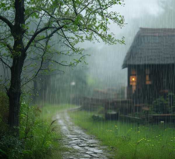 春雨润物细无声，盎然春意漫溢时