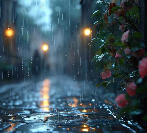 雨的交响曲，雨中诗意盎然的美丽瞬间