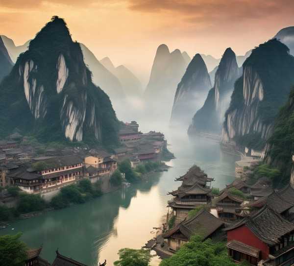 三峡古韵，壮美河山画卷