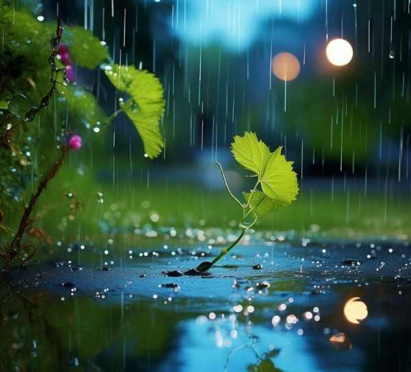 雨的乐章，雨中诗意盎然的美好描绘