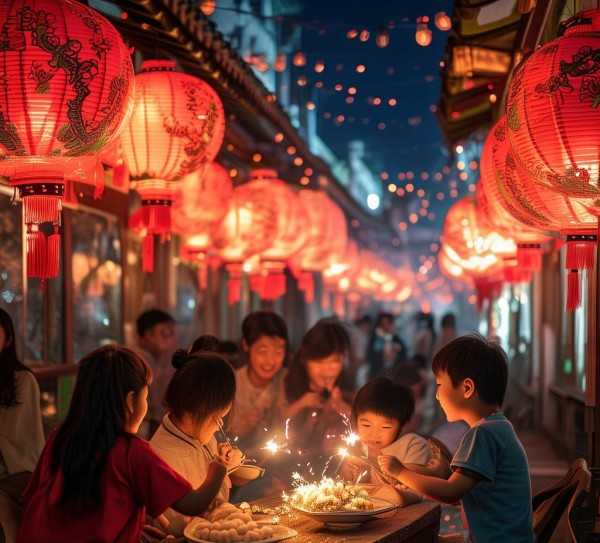 灯火璀璨元宵夜，共赏团圆话佳节