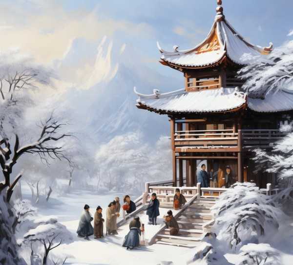 白雪歌送武判官归京，诗意解读与原文品鉴,白雪歌送武判官归京原文鉴赏与诗意翻译,诗意,第1张