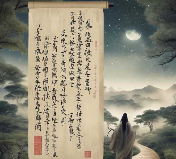 离骚，穿越时空的诗意之旅,穿越的诗意回响，离骚原文与翻译赏析,诗意,智慧,画卷,第1张