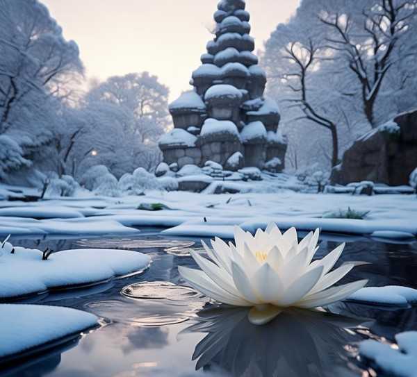 雪陵与水仙，跨越时空的邂逅之美,雪陵与水仙，一场跨越时空的,心灵,岁月,时空,第1张