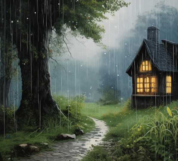 雨巷诗韵，雨中画卷的诗意描绘,雨中的诗意—描写雨中的句子编的画卷,名句,诗意,画卷,第1张