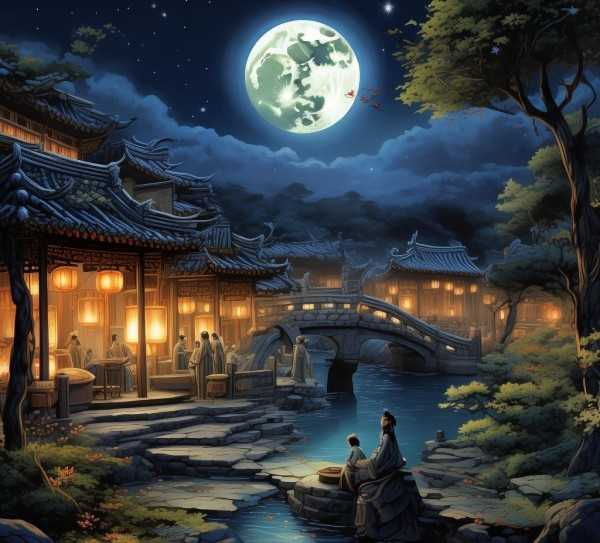 月满中秋，古韵流芳，十五夜望月意境解析,月满中秋，古韵流芳—探析十五夜望月的意境与原文之美,智慧,第1张