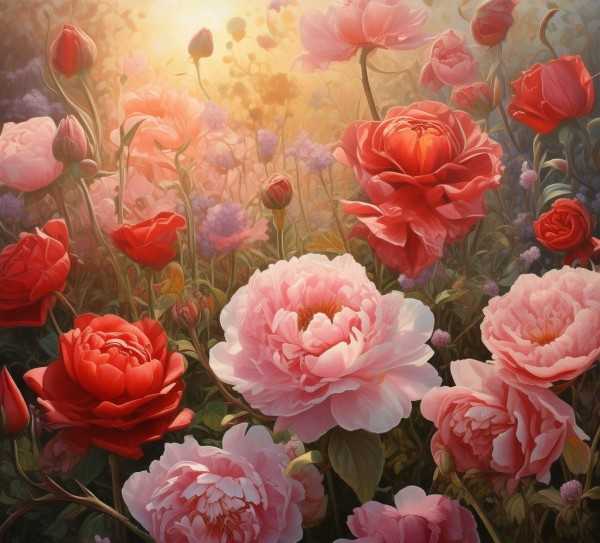 花语千千，笔触生香，花之美的细腻画卷,花语千千，笔下生香—花之美的细腻描绘,诗意,杜甫,绚烂,第1张