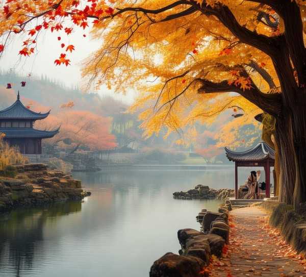秋韵诗画，名句中的秋天美景